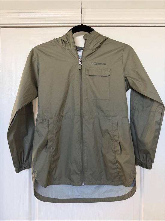 Columbia Other - Columbia Olive Hooded Packable Windbreaker Jacket